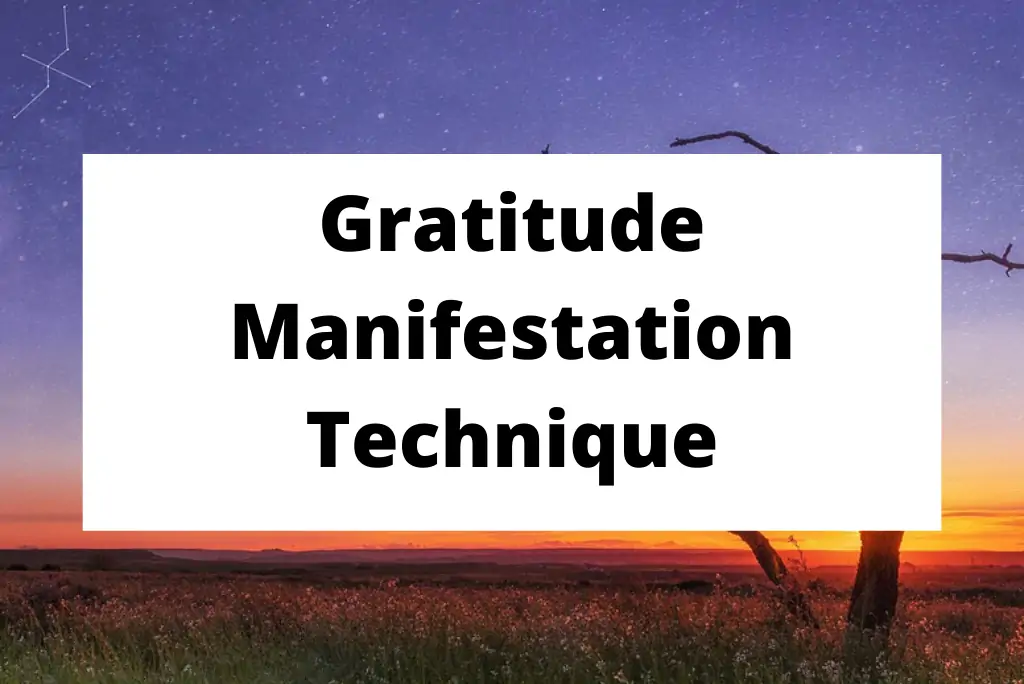 Dankbarkeit-Manifestationstechnik