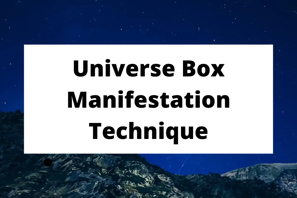 Universum-box-Manifestationsteknik
