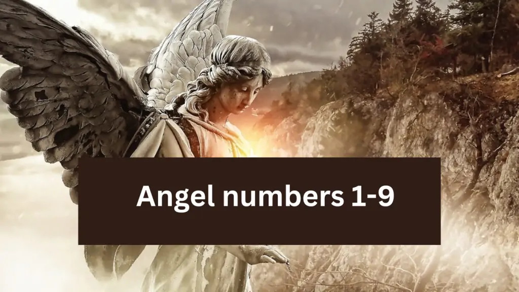 les anges des numéros 1 à 9